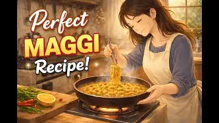 Maggi Is Ready 🍜 | Cozy Cooking in Studio Ghibli Style | Relaxing Kitchen