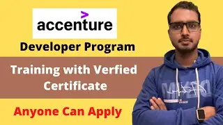 Free Training with Certificate Accenture Developer Program