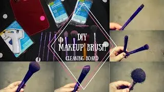 DIY Makeup Brush Cleaning Board!!