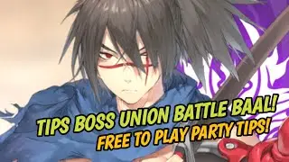 TIPS BATTLE UNION BOSS BAAL WITH F2P CHARACTER GAMEPLAY! [ Demian Saga ]