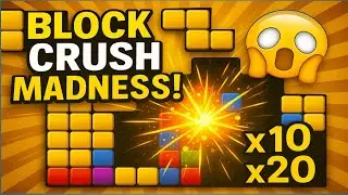 💥 Block Crush Madness! Most Satisfying Puzzle Game Ever | Addictive Challenge Begins 🔥/block crush
