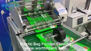 plastic bag  pp bag friction count feeding machine with vacuum belt conveyor