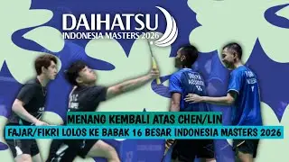 Menang Kembali Atas Chen/Lin, Fajar/Fikri Lolos ke Babak 16 Besar Indonesia Masters 2026