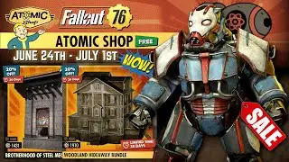Fallout 76 - ATOMIC SALE WEEK!!! Daily & Weekly Challenges // Atomic Shop Review June 24th