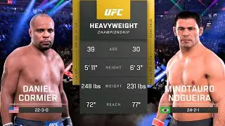 Daniel Cormier vs Minotauro Nogueira FULL FIGHT | UFC 5 AI Simulation Gameplay (CPU vs CPU)