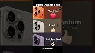Which iPhone Frame is the Beast?🤔 🦾 | Aluminum vs Titanium vs Steel