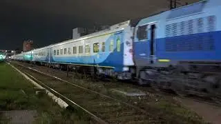 GM EMD MEINFESA J-26-HCW/AC n&deg; 319.315-8 con tren de pasajeros a Bragado por Villa Luro