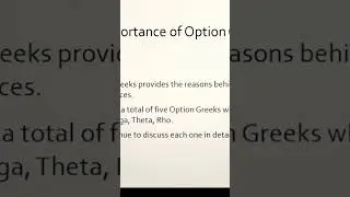 Important ancestors of Option Greeks #stocks #trading #stockmarket #investing #banknifty #freecalls