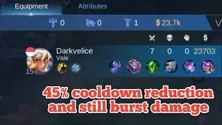 Experiment The Best Build of Vale | Cooldown Reduction 45%, but The Damage is STILL INSANE