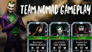 Nomad Team Survivor Realm Klash Gameplay | The Joker, Erron Black & Spawn MK Mobile
