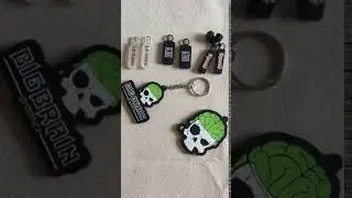 PVC rubber zipper puller for garments bags