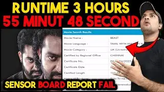 Devara Part 1 Hindi Version Sensor Board Report Movie Runtime | Devara Day 1 Advance Booking | NTR