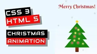 How to create a Christmas tree with html5 and css3 animations?