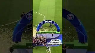 Luis Enrique applaude Inter durante la premiazione #psginter #luisenrique   #championsleague #inter