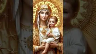 Pure love between Mary and Jesus in radiant light #maryandjesus #divinelove #faith