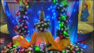 Church Altar decorations# flowers# Thermacol# Saree#