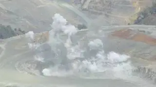 Savage River Quarry blast