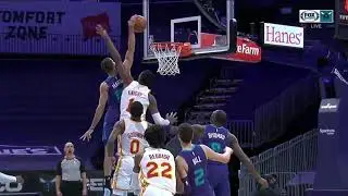 Caleb Martin dunks on Nathan Knight - Hornets vs Hawks | 01.09.2021