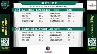 Eastern Hill - Johnstone 1sts v Diggers Rest Bulla Village - Johnstone 1sts