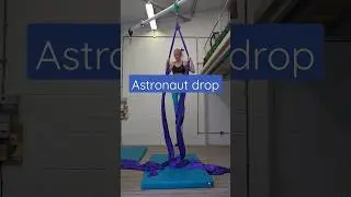 Aerial silks astronaut drop#aerialsilks #aerialsilkstricks #aerial #aerialist #shorts #drop #sports