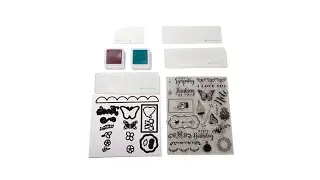 Diamond Press Love   Butterfly Stamp and Die Set