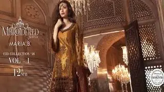 MARIA B EMBROIDERED Eid Collection 2018 - Pakistani Designer Dresses