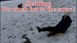Pinay in Netherlands | my first sledding in the snow | #CoupleinEuropa🇵🇱❤️🇵🇭