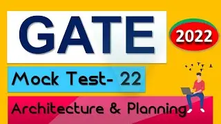 Gate Architecture & Planning 2023 | Gate Preparation | Gate Study Material | Mock Test- 22 [GATE]
