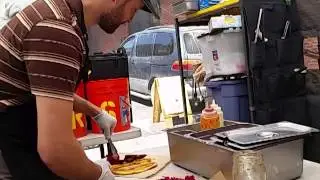Colombian Breakfast by Matteo at Nevada City Farmer's Market, Oct. 2014