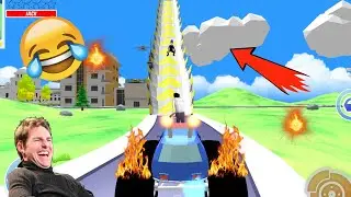 funny biggest ramp in dude theft wars😱😂|| dude theft wars .exe 😂