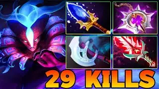 29 Kills Spectre Dota 2 Safelane 7.39 Carry Meta Pro Gameplay Jungle Build Guide 7.40