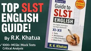 SLST English Guide by R.K. Khatua 📘 | Best Book for [11-12] Higher Secondary & Madrasah Teachers📚