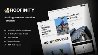 Create a Home Service Website with Roofinity Webflow Template | Roofing Service & Handymen Template