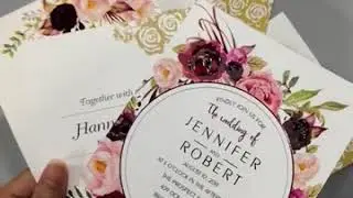 UV printing vs Gold foil printing wedding invitations