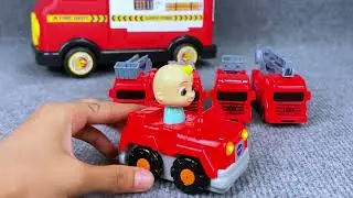 [ASMR Toys] 🚒 Mini Firefighter Playset Unboxing & Organizing | Satisfying No Talking