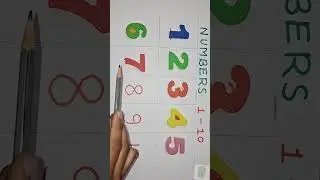 Let&rsquo;s learn numbers 1 - 10.Subscribe for more learning videos for kids.#kids #kidslearning #numbers