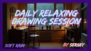 Rain & Minimalist Art – Stress Relief for Sleep or Concentration