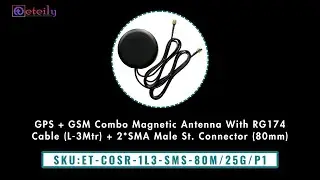 GPS + GSM Combo Magnetic Antenna | Full Specs & Use Cases ⚡ #gps #gsm #comboantenna #magneticantenna