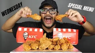 KFC WEDNESDAY SPECIAL BUCKET REVIEW | 15 PIECES CHICKEN @ ₹399 | LEG PIECE, WINGS & STRIPS  |