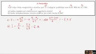 ELEKTROMAGNETINĖ INDUKCIJA (1 pavyzdys)
