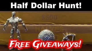 Half Dollar Hunt Live Stream At 6pm Central! Free Giveaways!