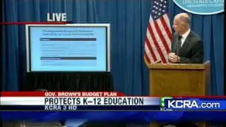 Brown Shares Proposed Budget Solutions
