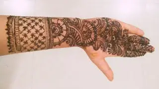 front hand Arabic mehndi design ll easy mehndi design #mehndi #front #ubada mehndi design