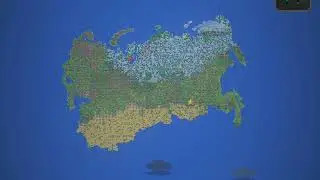 Russian empire map I made in worldbox