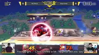 Ledge Recovery Toon Link with Pac-Man against Recovery Move Meta Knight || SSBU