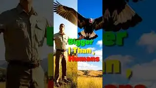 This Giant Bird Has a 9.5-Foot Wingspan 😱 | California Condor #youtubeshorts #usa #wildlife #viral