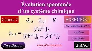 exercice 1 Évolution spontanée d’un système chimique 2bac biof