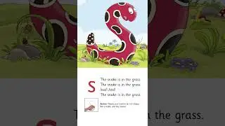 The Snake Is In The Grass - Jolly Phonics Song - Learn Letter Sound /s/ for Kids