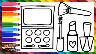 Draw And Color Makeup 💅💄💋👁️🖌️🌈 Drawings For Kids