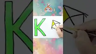 k letter pictures drawing #satisfyingvideo #art #shortsfeed #drawing #shorts #easydrawing #painting